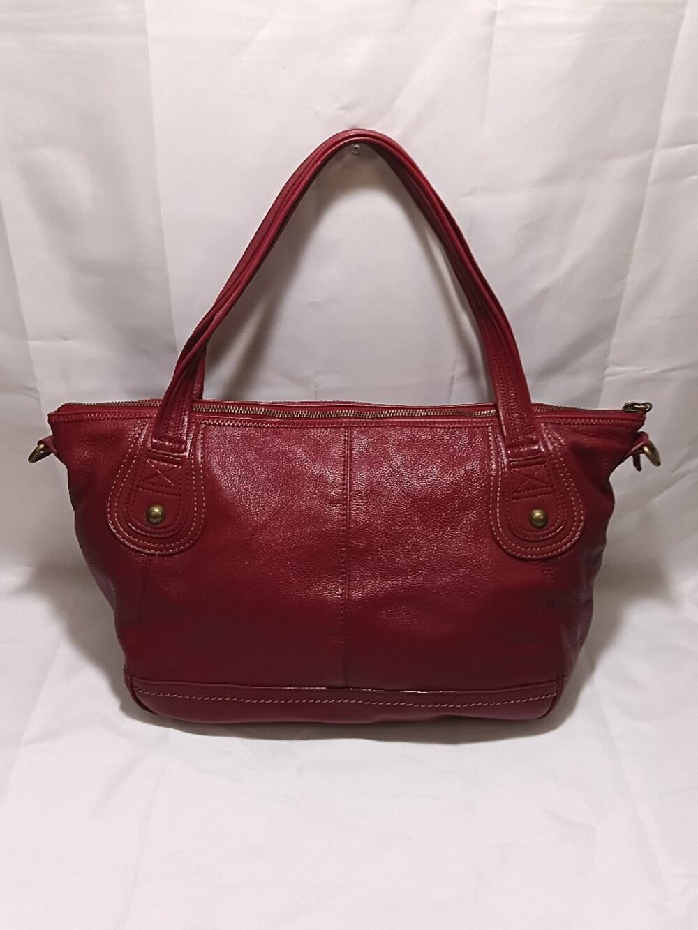 The Sak Red Pebbled Leather Satchel Shoulder Bag Crossbody, ❣️VINTAGE❣️